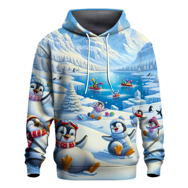 Arctic Penguin Playtime Hoodie