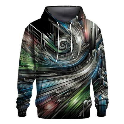 Retro Techno Scape Hoodie