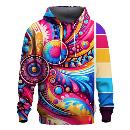 Bold Colorful Tie-Dye Hoodie