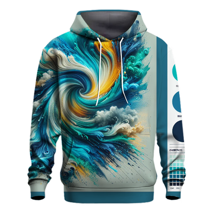 Electric Wave Tie-Dye Hoodie