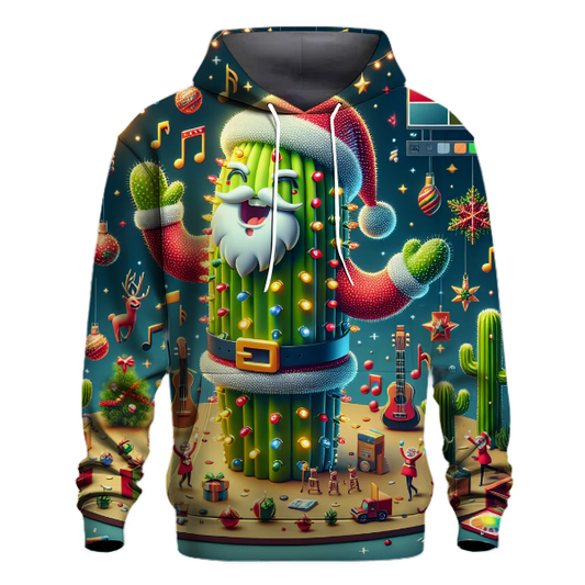 Singing Christmas Cactus Hoodie