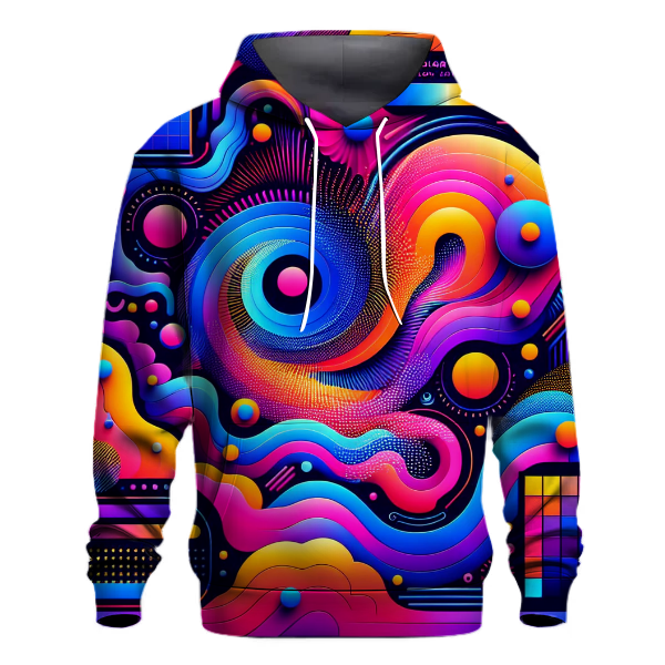 Neon Mirage Design Hoodie Custom Hoodies