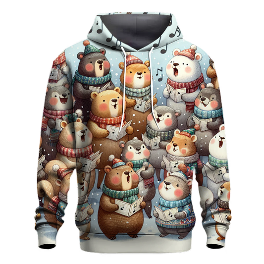 Festive Caroling Critters Choir Hoodie