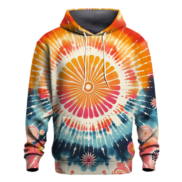 Tropical Sunrise Tie-dye Design Hoodie