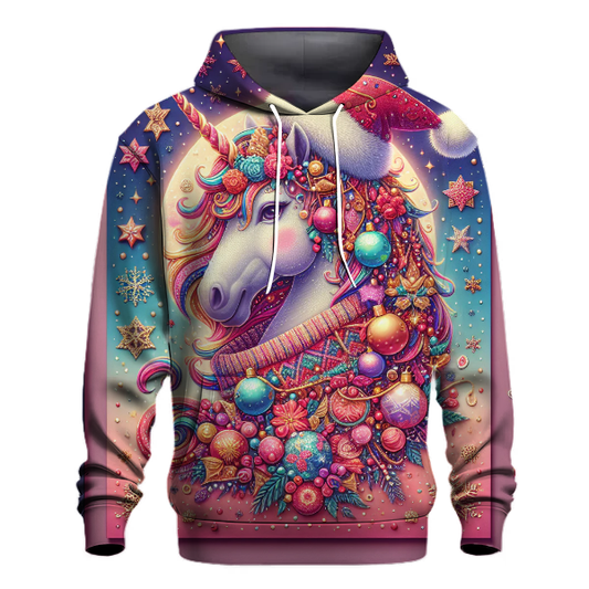 Sassy Christmas Unicorn Hoodie