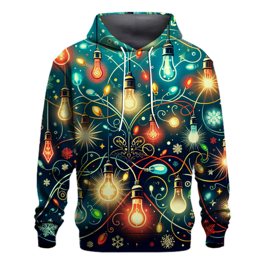 Merry and Bright Christmas Lights Hoodie