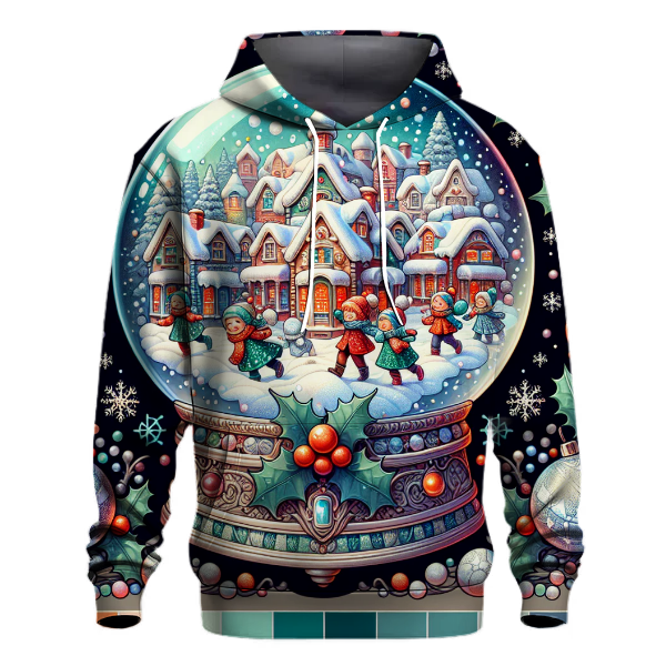 Joyful Snow Globe Scene Hoodie