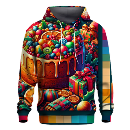 Cheerful Holiday Fruitcake Hoodie