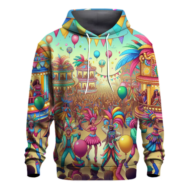 Vibrant Carnival Fun Hoodie Graphic Hoodies