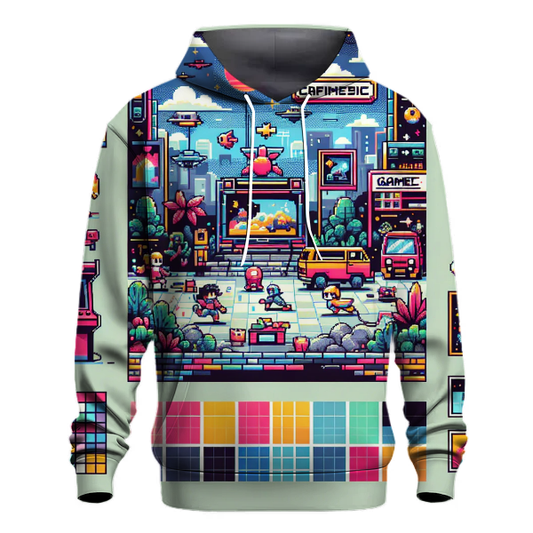 Vintage Game Art Hoodie Printed Hoodies