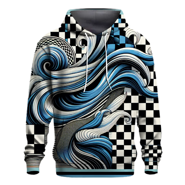 Classic Checkerboard Waves Hoodie