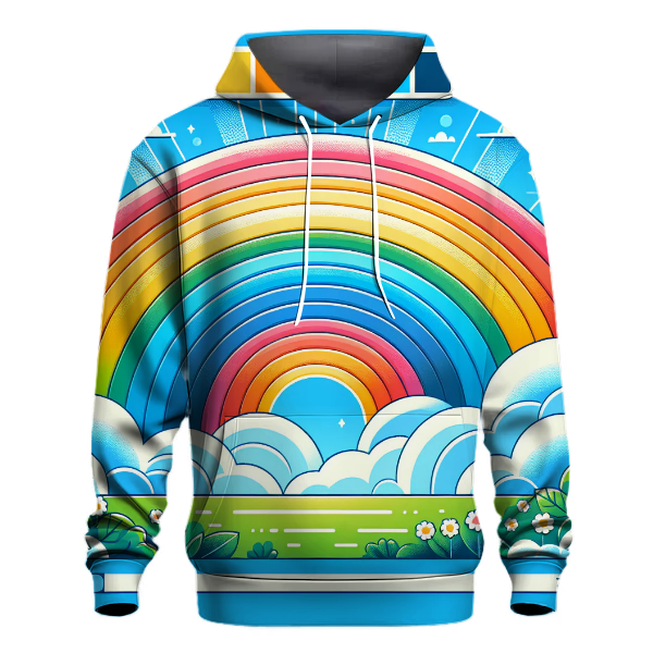 Vibrant Rainbow Dreams Hoodie