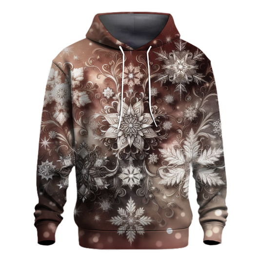 Glamorous Christmas Snowflakes Hoodie