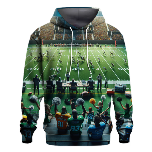 Football Field Game Plan Hoodie