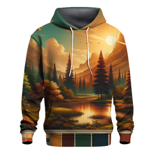 Peaceful Nature Scene Hoodie Custom Hoodies