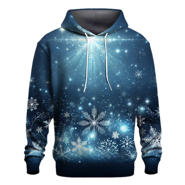 Joyful Snowflakes and Stars Hoodie