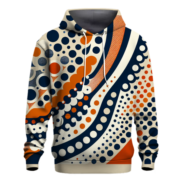 Retro Rhythm Dot Hoodie