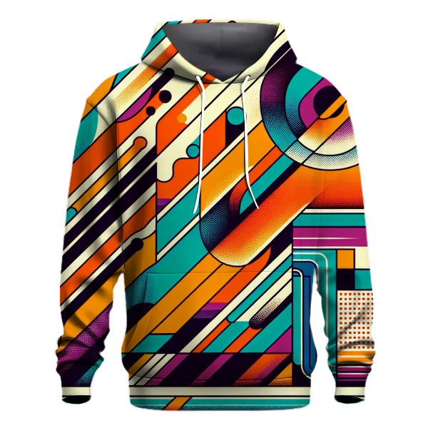 Funky Geometric Pattern Hoodie