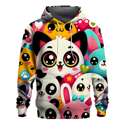 Cute Animal Faces Hoodie