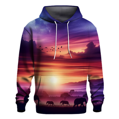 Safari Sunset Silhouettes Hoodie