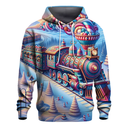 Candy Cane Express Train Hoodie