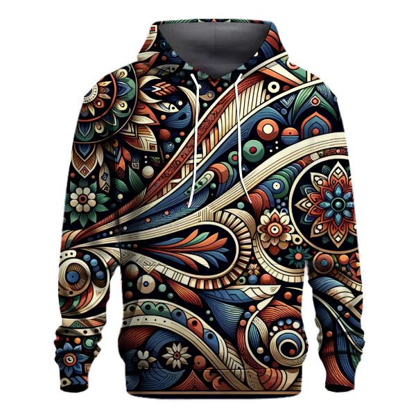 Folk Art Inspired Wonders Hoodie