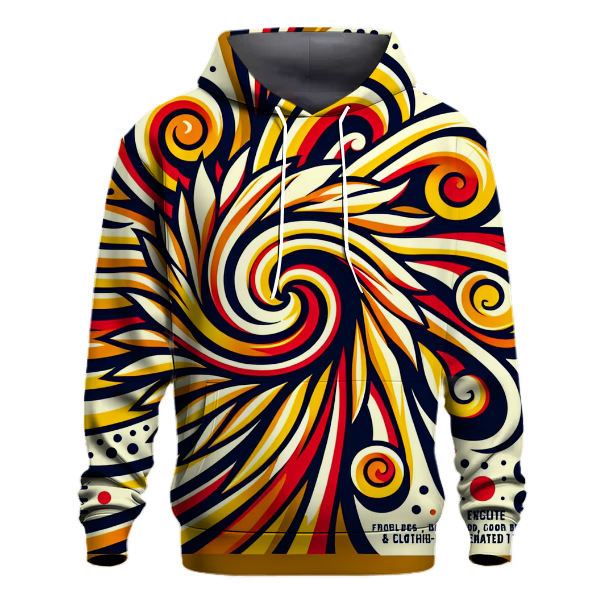 Funky Spiral Sunburst Hoodie