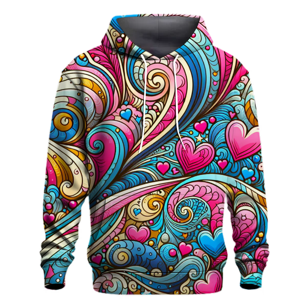 Cosmic Love Waves Hoodie