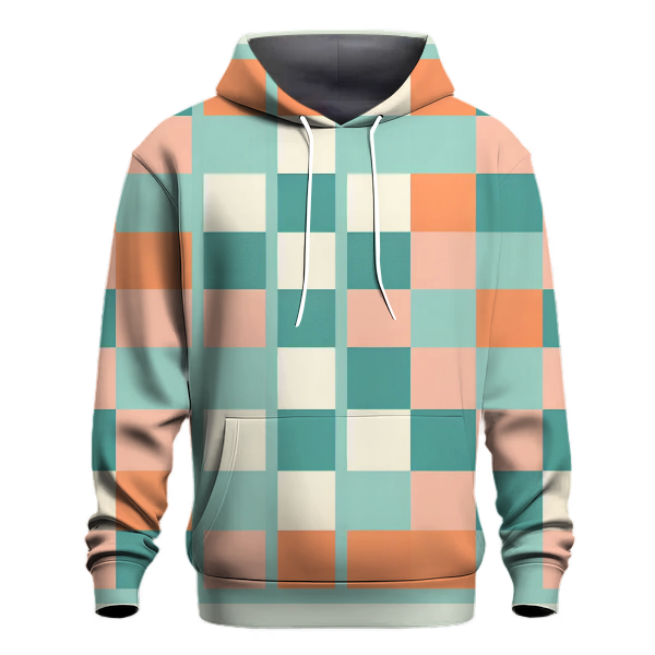 Vintage Groove Checkerboard Hoodie