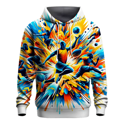 Explosive Sports Burst Graphics Hoodie