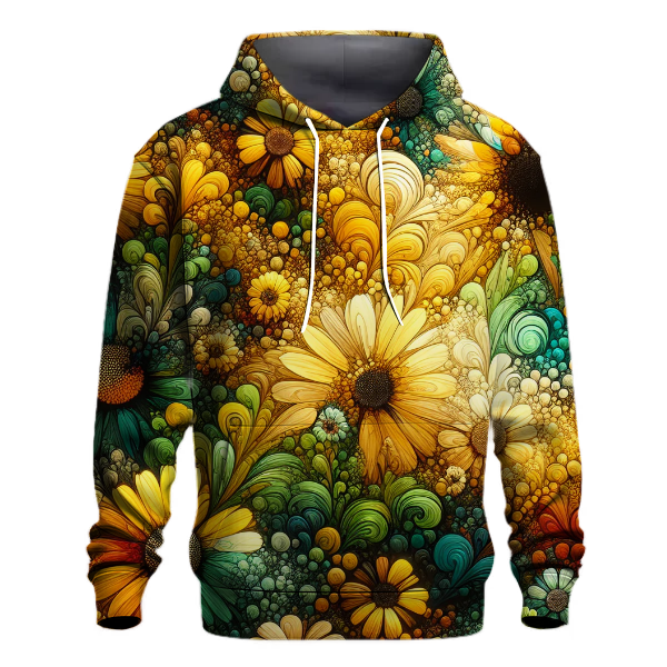 Sunflower Fields Design Hoodie