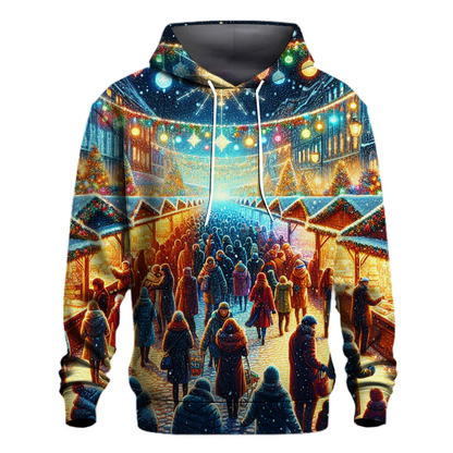 Twinkling Lights Christmas Market Hoodie