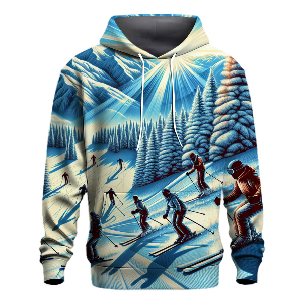 Skiing Winter Thrill Hoodie