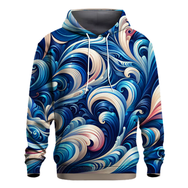 Cobalt Waves Tie-Dye Hoodie