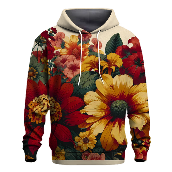 Bold Floral Vibes Hoodie