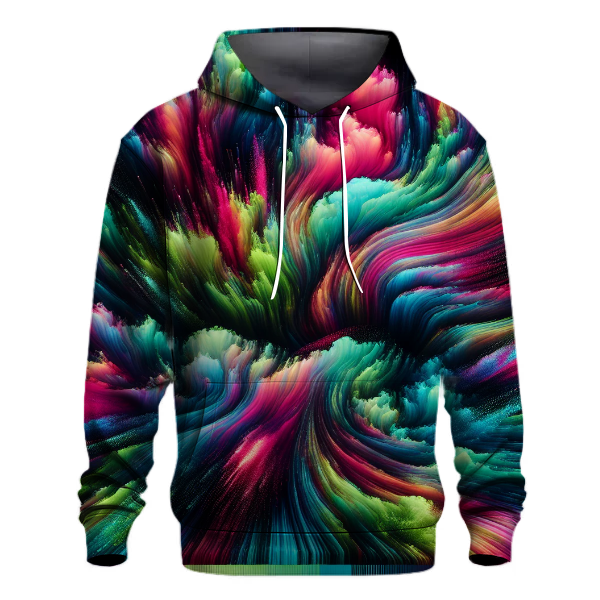 Electric Neon Glow Hoodie