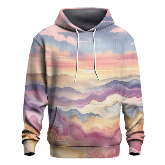 Serene Sunset Tie-dye Design Hoodie