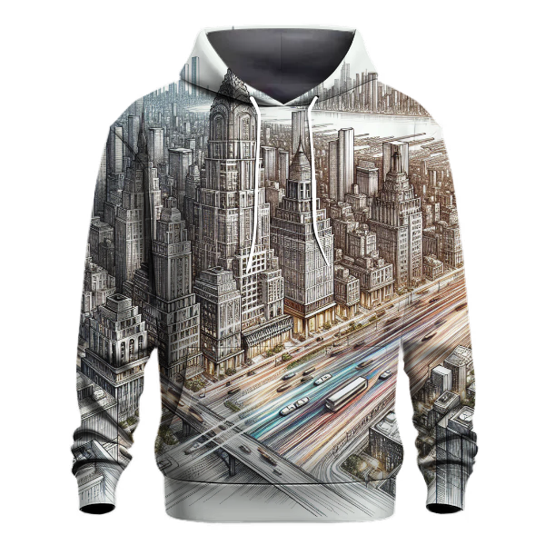 Modern Cityscape Hoodie