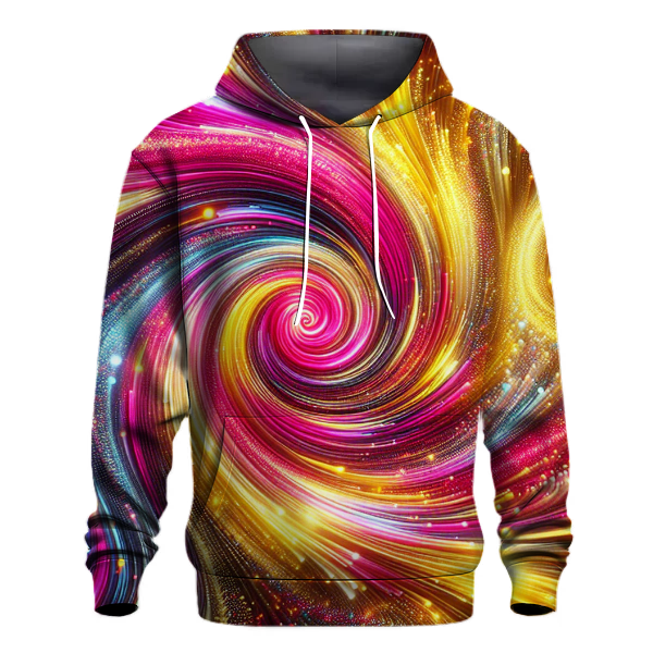 Colorful Disco Waves Hoodie