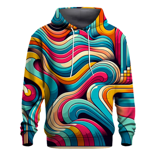 Color Block Wave Hoodie