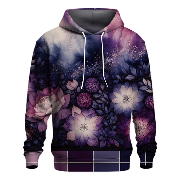 Twilight Blossom Tie-dye Design Hoodie