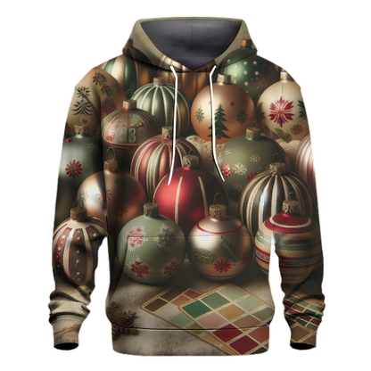 Retro Christmas Ornament Hoodie