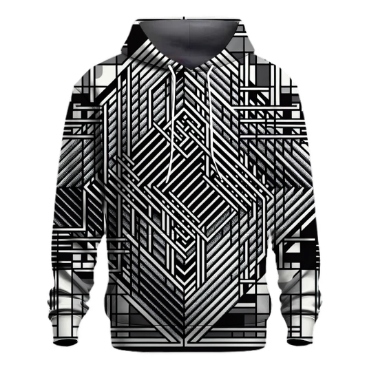 Grid Matrix Illusion Hoodie