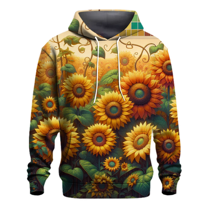 Vibrant Sunflower Groove Hoodie