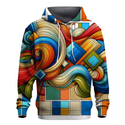 Bold Retro Squares Hoodie