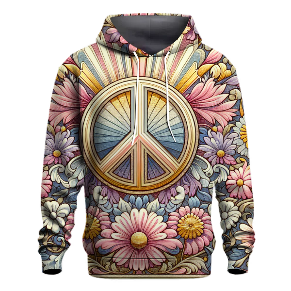 Classic Peace Flower Hoodie