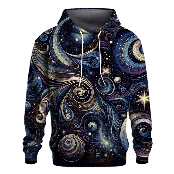 Retro Cosmic Swirls Hoodie