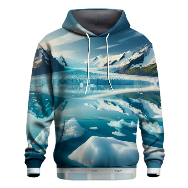 Majestic Glacier Reflections Hoodie