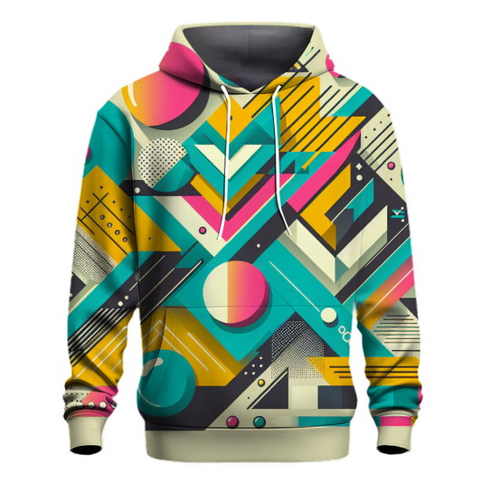 Futuristic Retro Geometric Hoodie