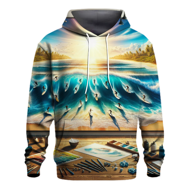 Surfing Wave Rider Hoodie